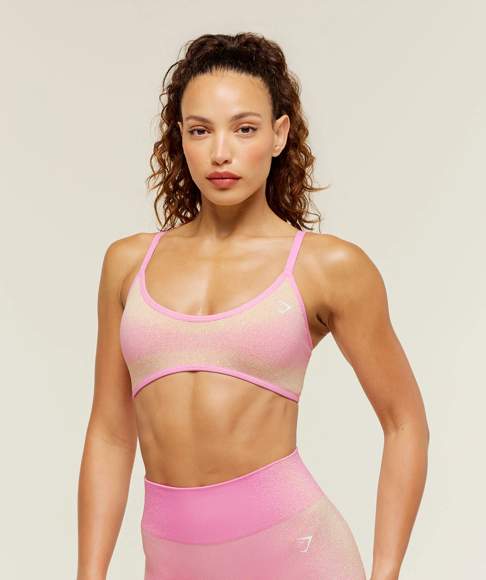 Blush Seamless Light Support Sports Bra