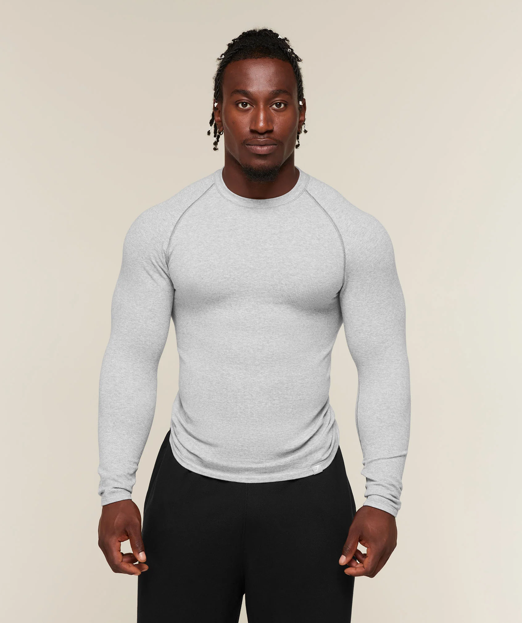 Cotton Seamless Long Sleeve T-Shirt