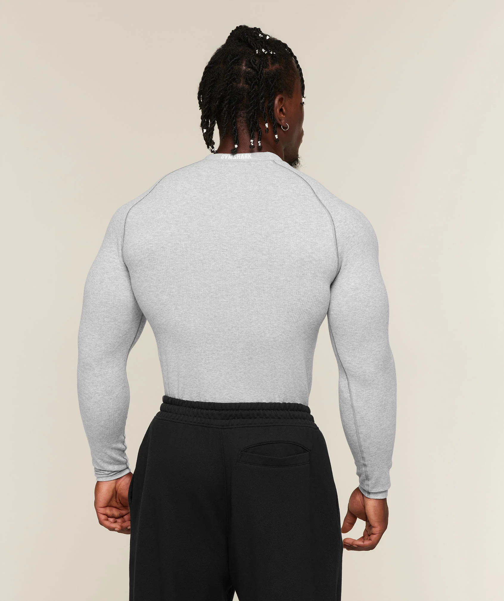 Cotton Seamless Long Sleeve T-Shirt - Image 18