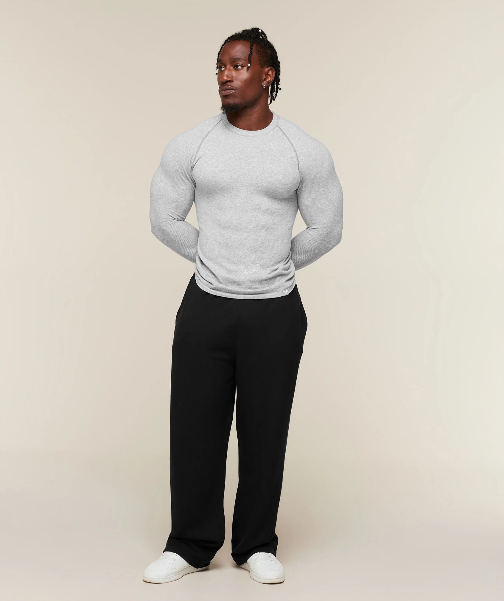 Cotton Seamless Long Sleeve T-Shirt - Image 24