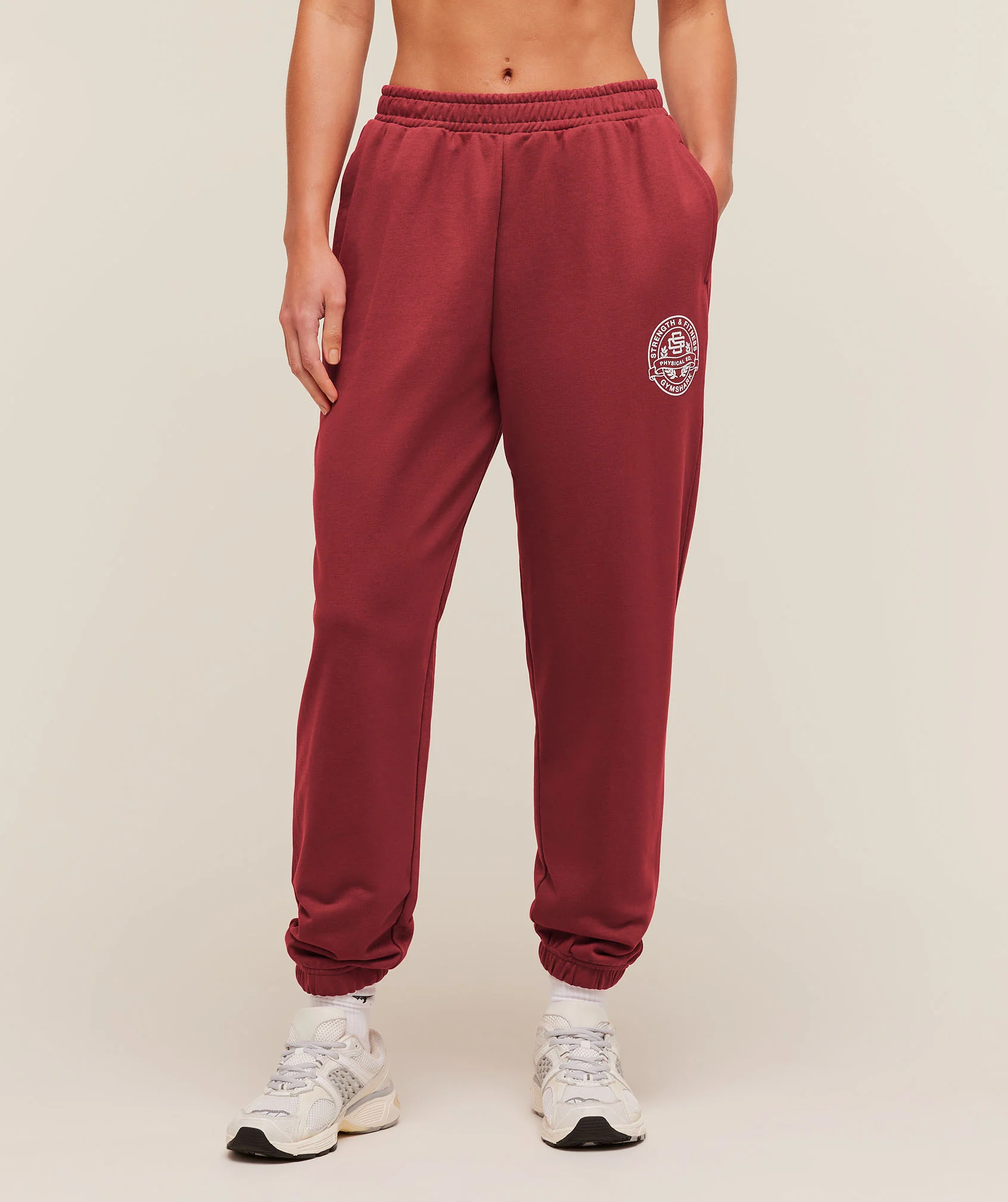 Strength and Fitness Crest Graphic Joggers