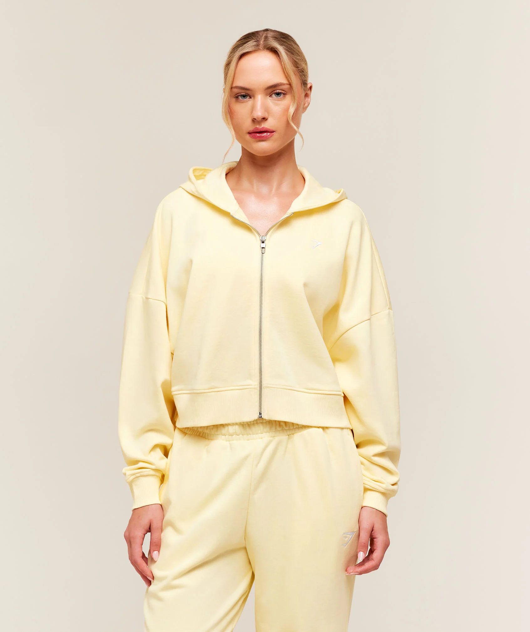 Training Oversized Boxy Zip Through Hoodie