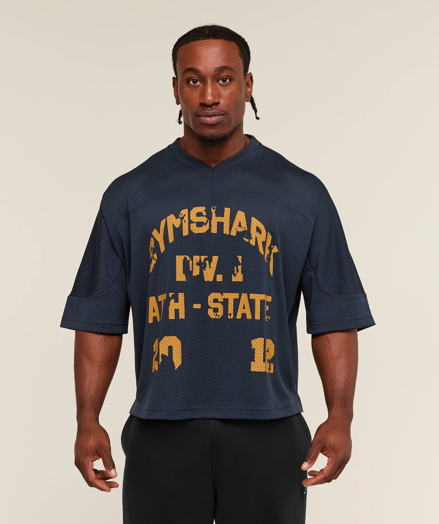 Graphic Mesh Oversized T-Shirt